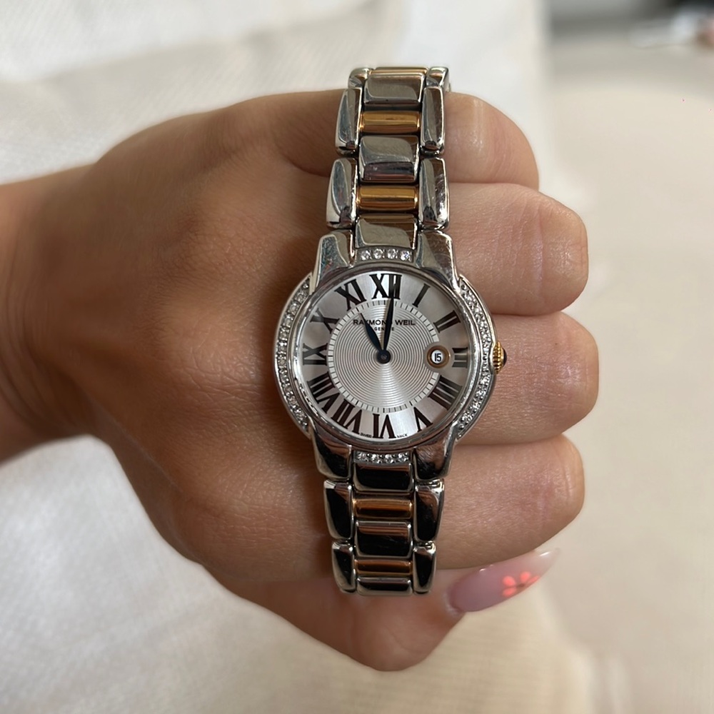 Women's Swiss Jasmine Diamond 1/4 cttw two tone 29mm